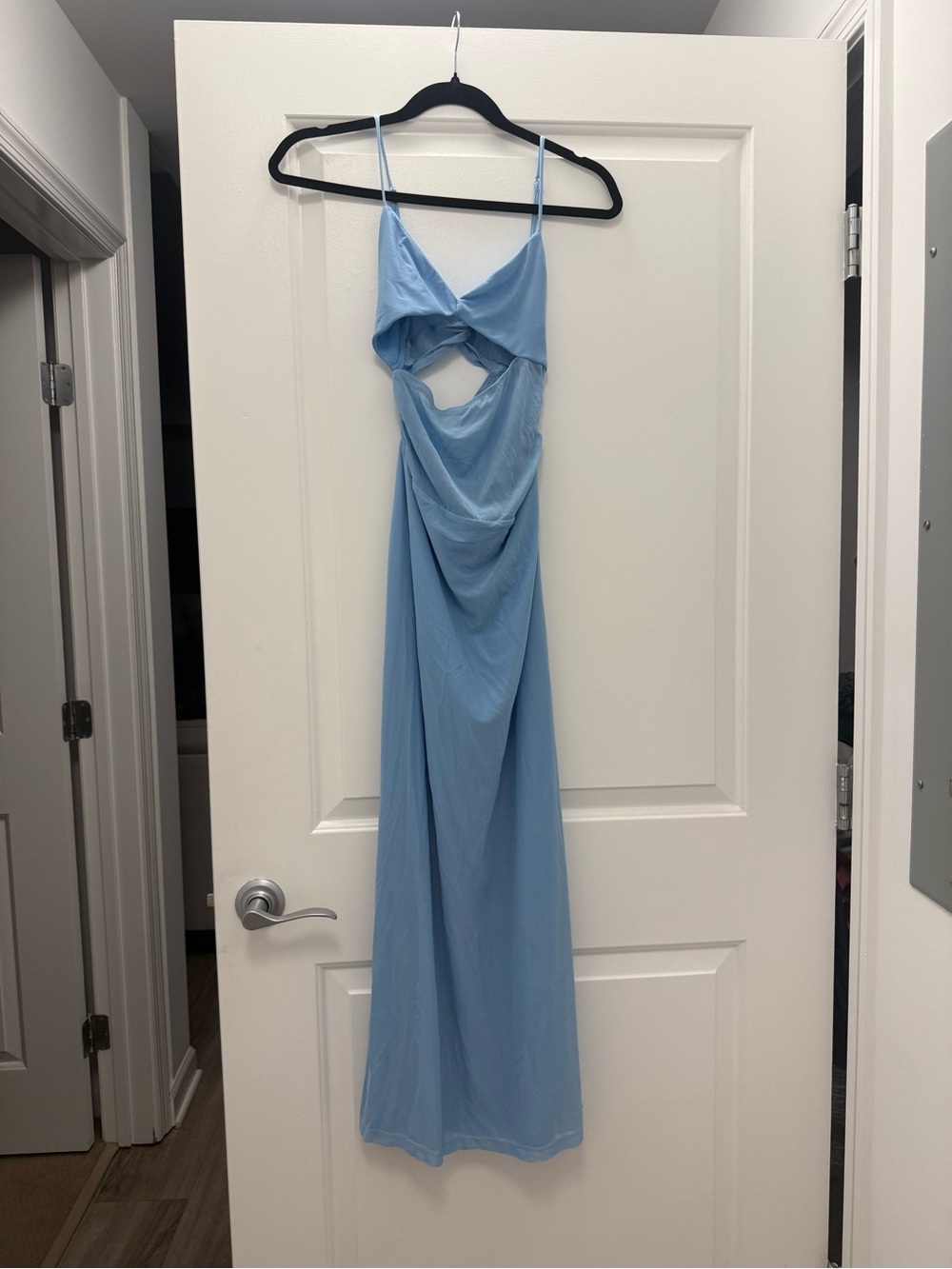 Hello Molly Sky Blue Maxi Dress with Cutout Detail - Picture 3 of 4